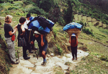 Wanderung mit Sherpas